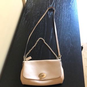 Beige coach purse